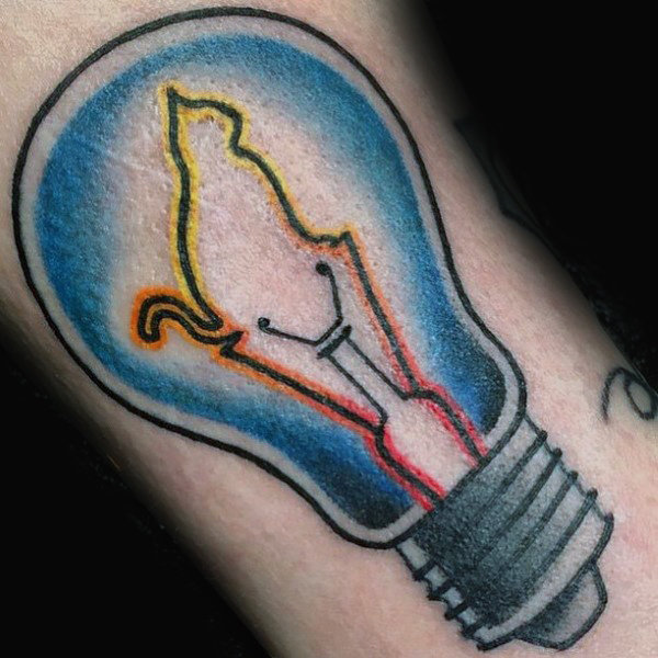 75 Glühbirne Tattoo Designs für Männer - helle Tinte Ideen  