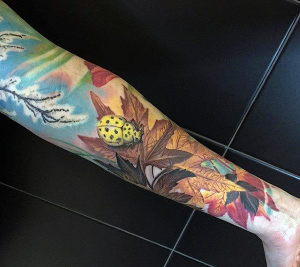 100 Natur Tattoos für Männer - Deep Great Outdoor Designs  