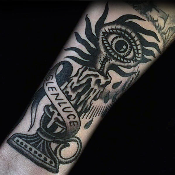 50 traditionelle Kerze Tattoo Designs für Männer - beleuchtete Tinte Ideen  