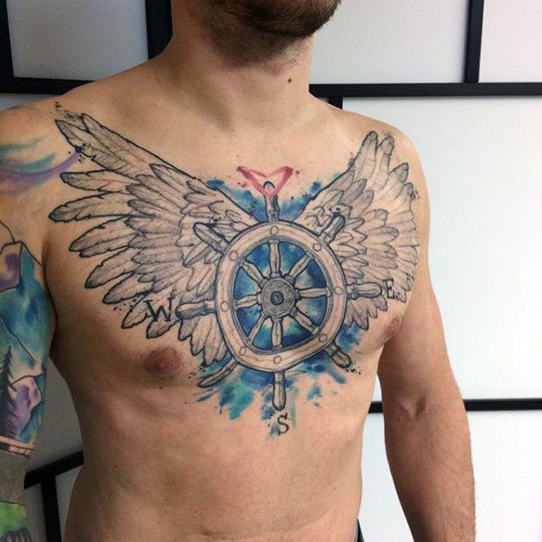 50 künstlerische Tattoos für Männer - künstlerische Tinte Design-Ideen  