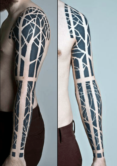 75 Blackwork Tattoo Designs für Männer - Bold Maskuline Tinte  