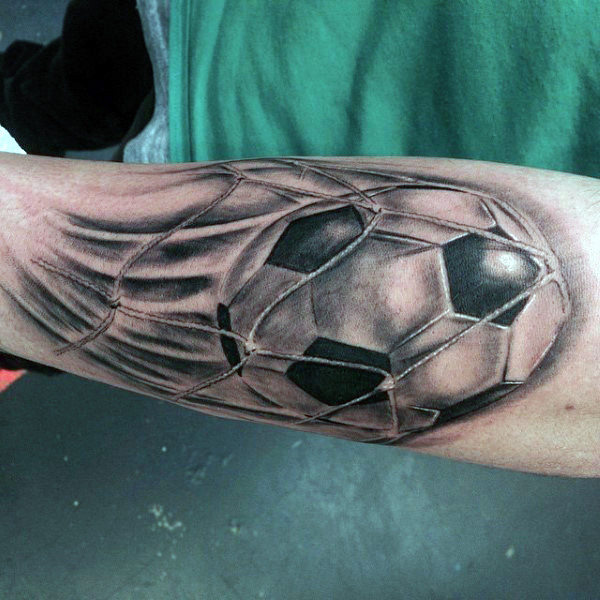 90 Fußball Tattoos für Männer - Sporting Ink Design-Ideen  