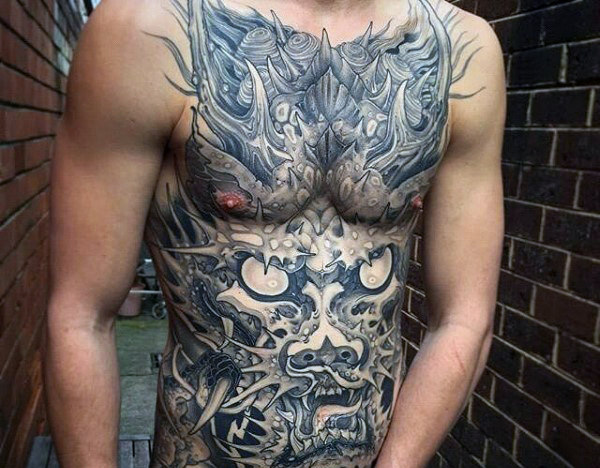 Top 100 besten Bauch Tattoos für Männer männliche Ideen Mann Stil