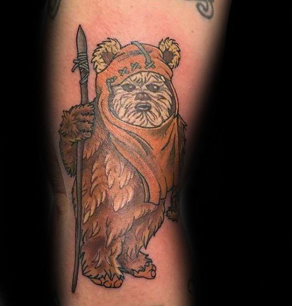 60 Ewok Tattoos für Männer - Star Wars Ink Ideen  