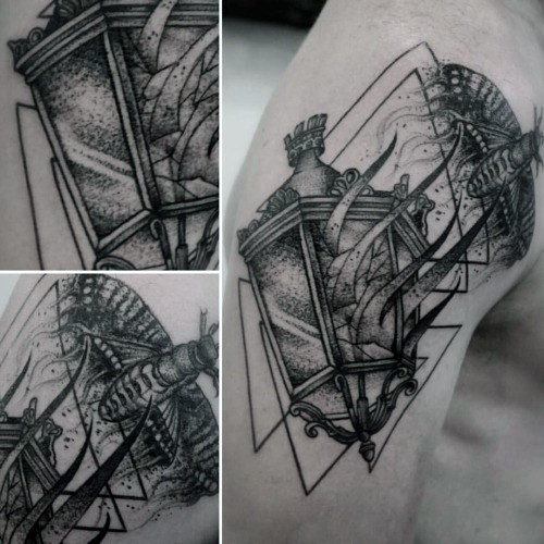 90 Motte Tattoos für Männer - nächtliche Insekten Design-Ideen  