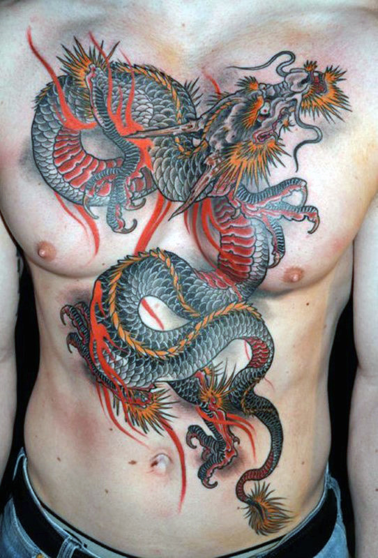 50 chinesische Drache Tattoo Designs für Männer - flammende Tinte Ideen  