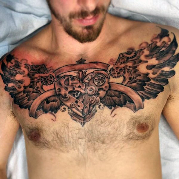70 Feder Tattoo Designs für Männer - Maskulin Tinte Ideen  