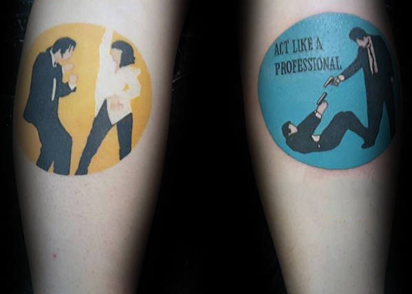 40 Pulp Fiction Tattoo Designs für Männer - Film Tinte Ideen  
