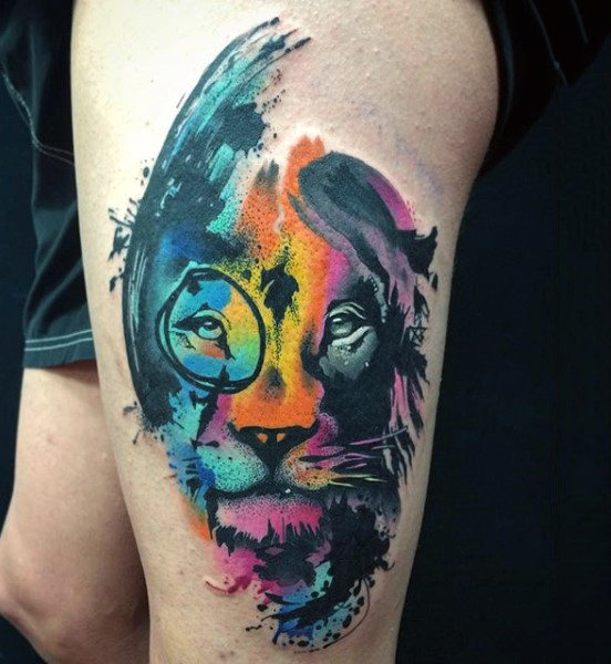 100 Aquarell Tattoo Designs für Männer - Cool Ink Ideas  