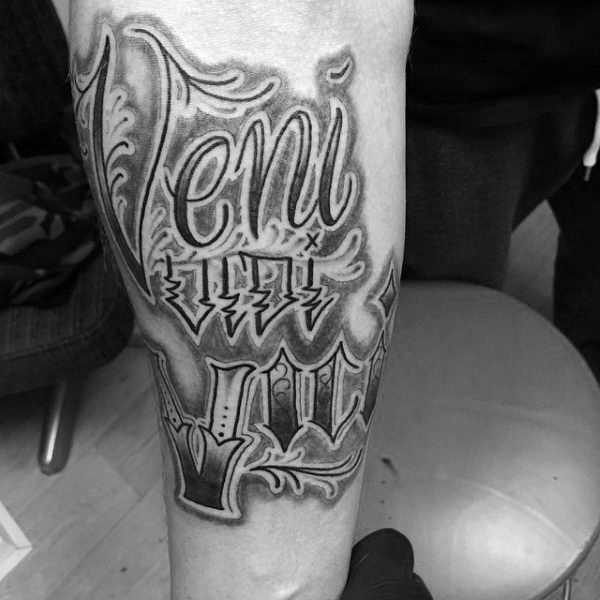 60 Veni Vidi Vici Tattoo Designs für Männer - Julius Caesar Ink Ideen  