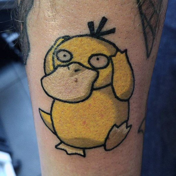 30 Psyduck Tattoo Designs für Männer - Pokemon Ink Ideas  