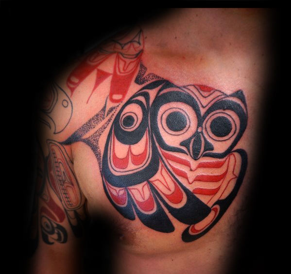 50 Tribal Owl Tattoo-Designs für Männer - Maskulin Ink Ideen  