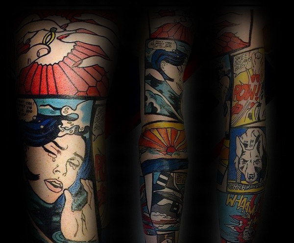 Top 60 besten Pop Art Tattoo Designs für Männer - Bold Ink Ideen  