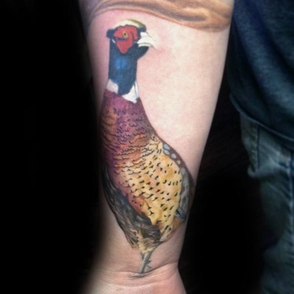 40 Fasan Tattoo Designs für Männer - Bird Ink Ideen  