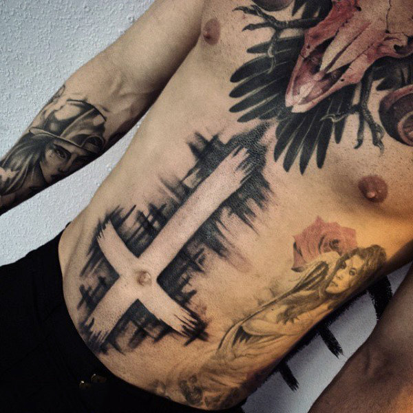 Top 100 besten Bauch Tattoos für Männer männliche Ideen Mann Stil