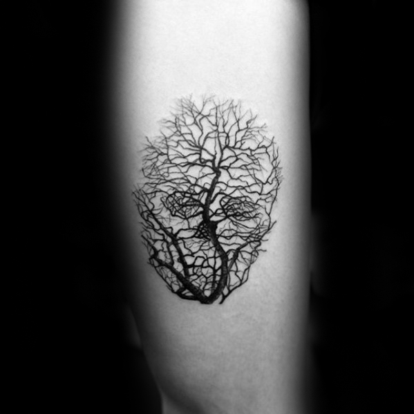 60 kleine Baum Tattoos für Männer - Maskuline Design-Ideen  