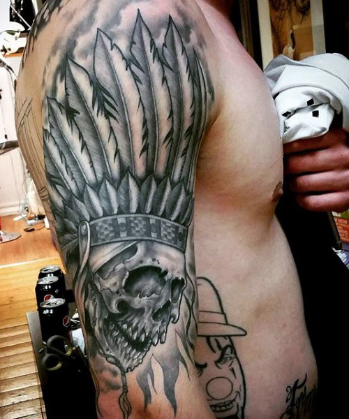 50 Skeleton Tattoos für Männer - Spine-Tingling After Life Designs  