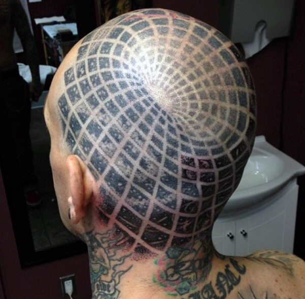 100 optische Täuschungen Tattoos für Männer - Auge betrügen Designs  