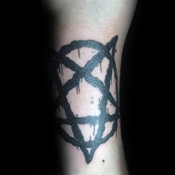 50 Pentagramm Tattoo-Designs für Männer - fünf Spitzen Star Ideen  