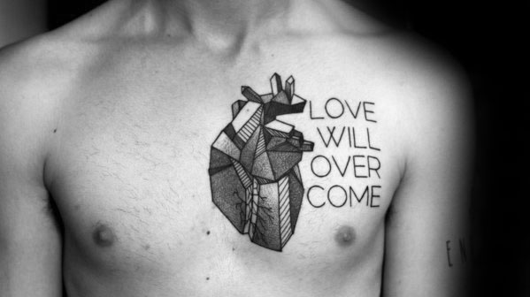 20 Überwindung Tattoo Designs für Männer - Word Ink Ideas  