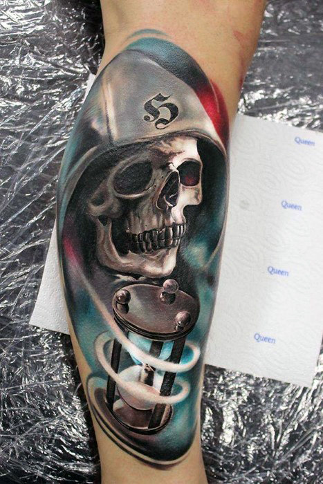 50 realistische Schädel Tattoos für Männer - Maskulin Design-Ideen  