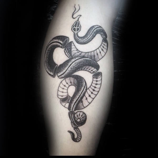 40 Beitreten oder sterben Tattoo Designs für Männer - heftige Snake Ink Ideen  