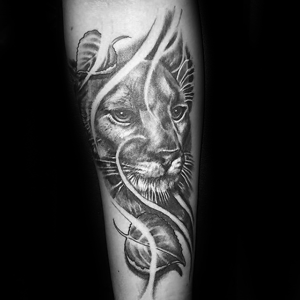 40 Mountain Lion Tattoo Designs für Männer - Tierische Ideen  