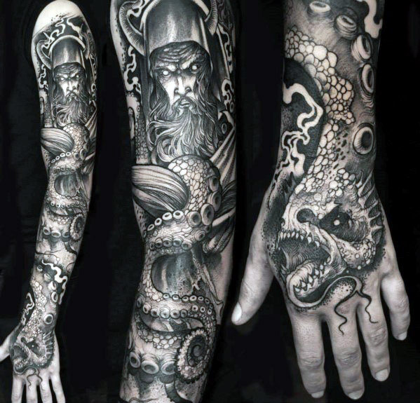 60 Super Sleeve Tattoos für Männer - Maskuline Design-Ideen  