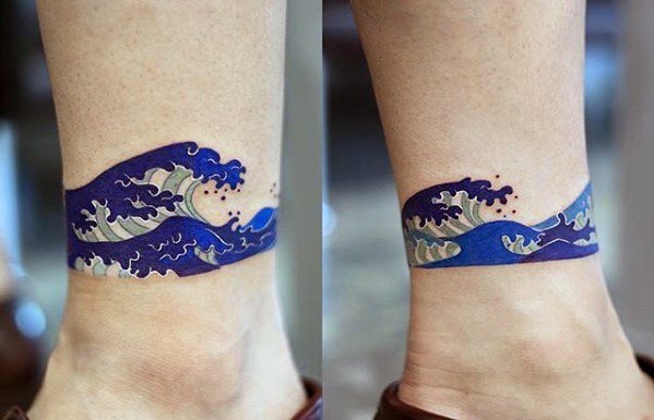 50 einfache Welle Tattoo Designs für Männer - Wasser Tinte Ideen  