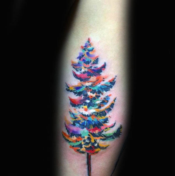 70 Aquarell Baum Tattoo Designs für Männer - Manly Nature Ink Ideen  