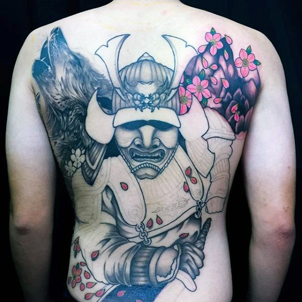 60 Samurai Helm Tattoo Designs für Männer - japanische Tinte Ideen  
