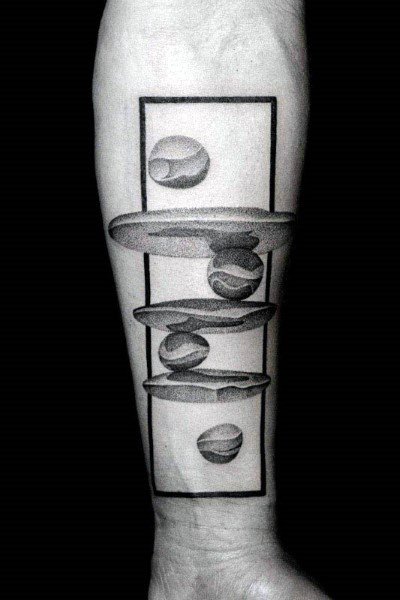 20 Marmor Tattoo Designs für Männer - Glaskugel Tinte Ideen  