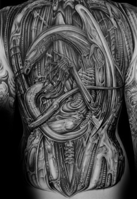 50 Stunden Giger Tattoo Designs für Männer - Swiss Painter Ink Ideen  