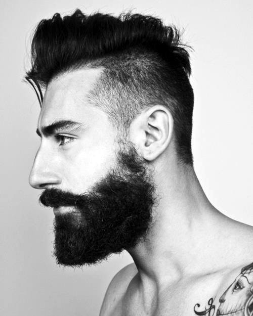 Undercut mit Bart Haircut für Männer - 40 Manly Frisuren  