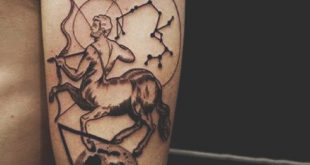 30 Schütze Tattoos für Männer - astrologische Zeichen Designs  
