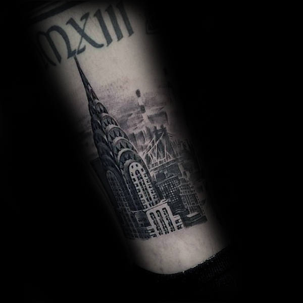 90 Building Tattoos für Männer - Architektur Ink Design-Ideen  