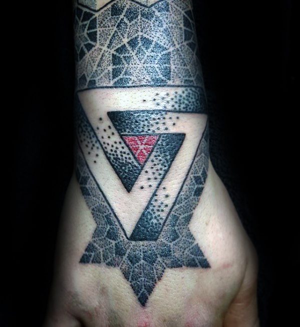 60 Penrose Triangle Tattoo Designs für Männer - Unmögliche Tribar Ideen  