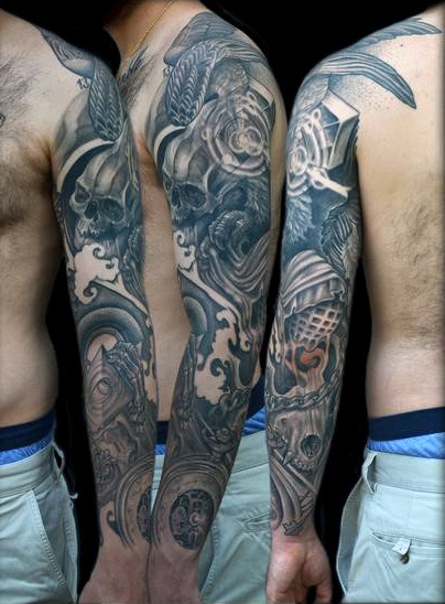 60 Super Sleeve Tattoos für Männer - Maskuline Design-Ideen  