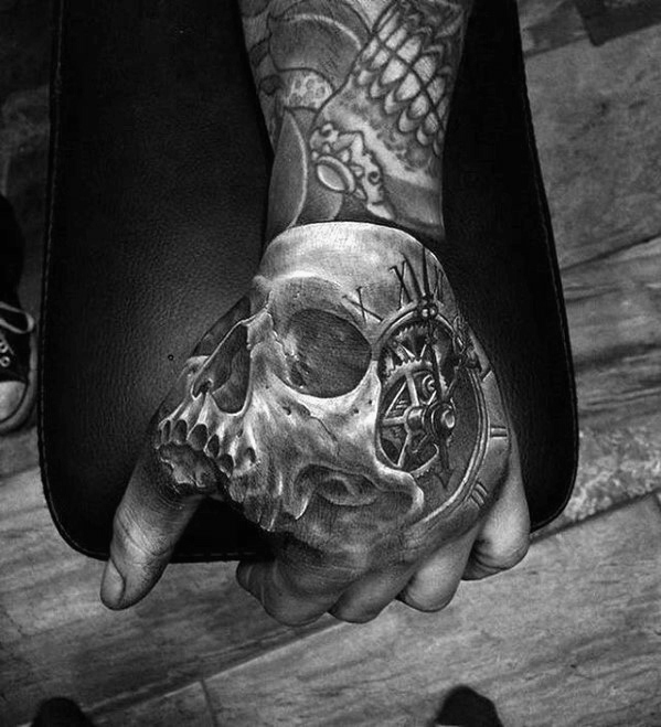 50 3D Hand Tattoo Designs für Männer - Masculine Ink Ideen  