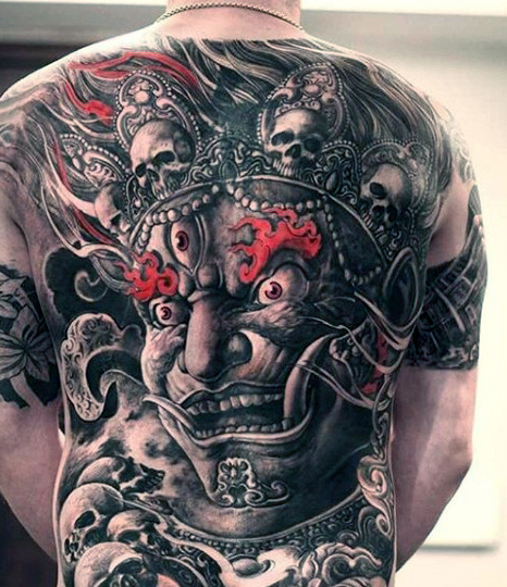 90 Dämon Tattoos für Männer - Devilish Exterieur Design-Ideen  