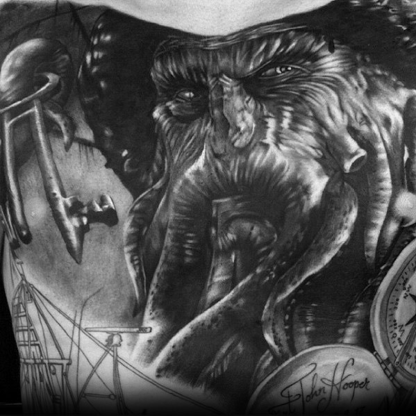 60 Davy Jones Tattoo Designs für Männer - Sailors Devil Ink Ideen  