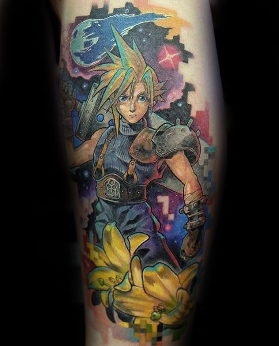80 Final Fantasy Tattoos für Männer - Videospiel-Design-Ideen  