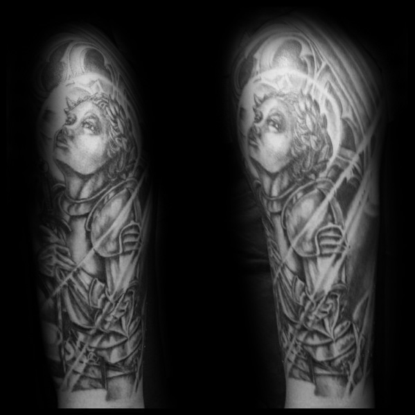 40 Joan Of Arc Tattoo-Designs für Männer - Saint Ink-Ideen  