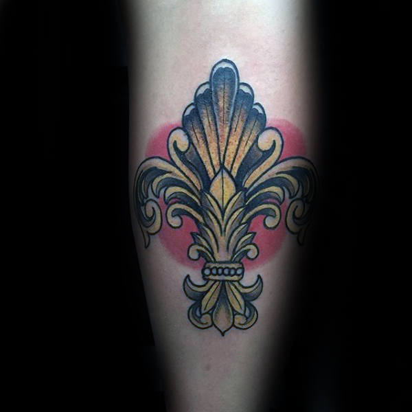 70 Fleur De Lis Tattoo Designs für Männer - stilisierte Lily Ink Ideen  