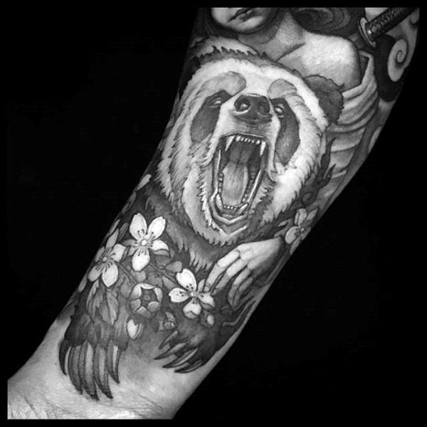 100 Panda Bär Tattoo Designs für Männer - Manly Ink Ideen  