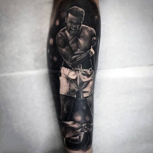 50 Muhammad Ali Tattoo Designs für Männer - Boxing Champion Ink Ideen  