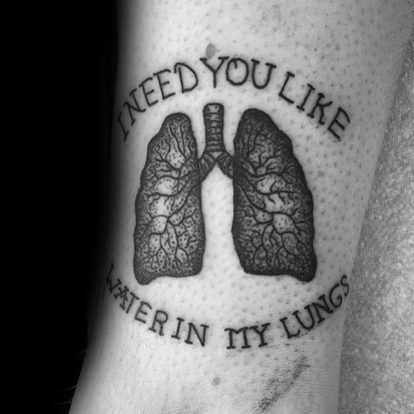 40 Lung Tattoo Designs für Männer - Organ Ink Ideas  