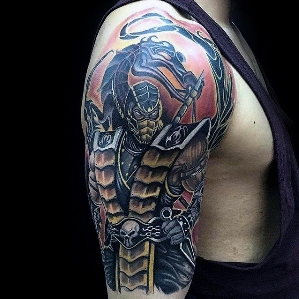 70 Mortal Kombat Tattoos für Männer - Gaming Ink Design-Ideen  
