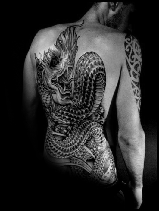 50 3D Drachen Tattoos für Männer - Fabelwesen Design-Ideen  