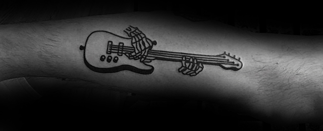 40 einfache Musik Tattoos für Männer Musical Ink DesignIdeen Mann